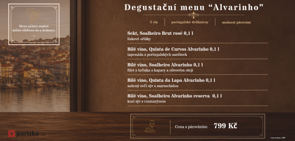 Degustační menu Alvarinho