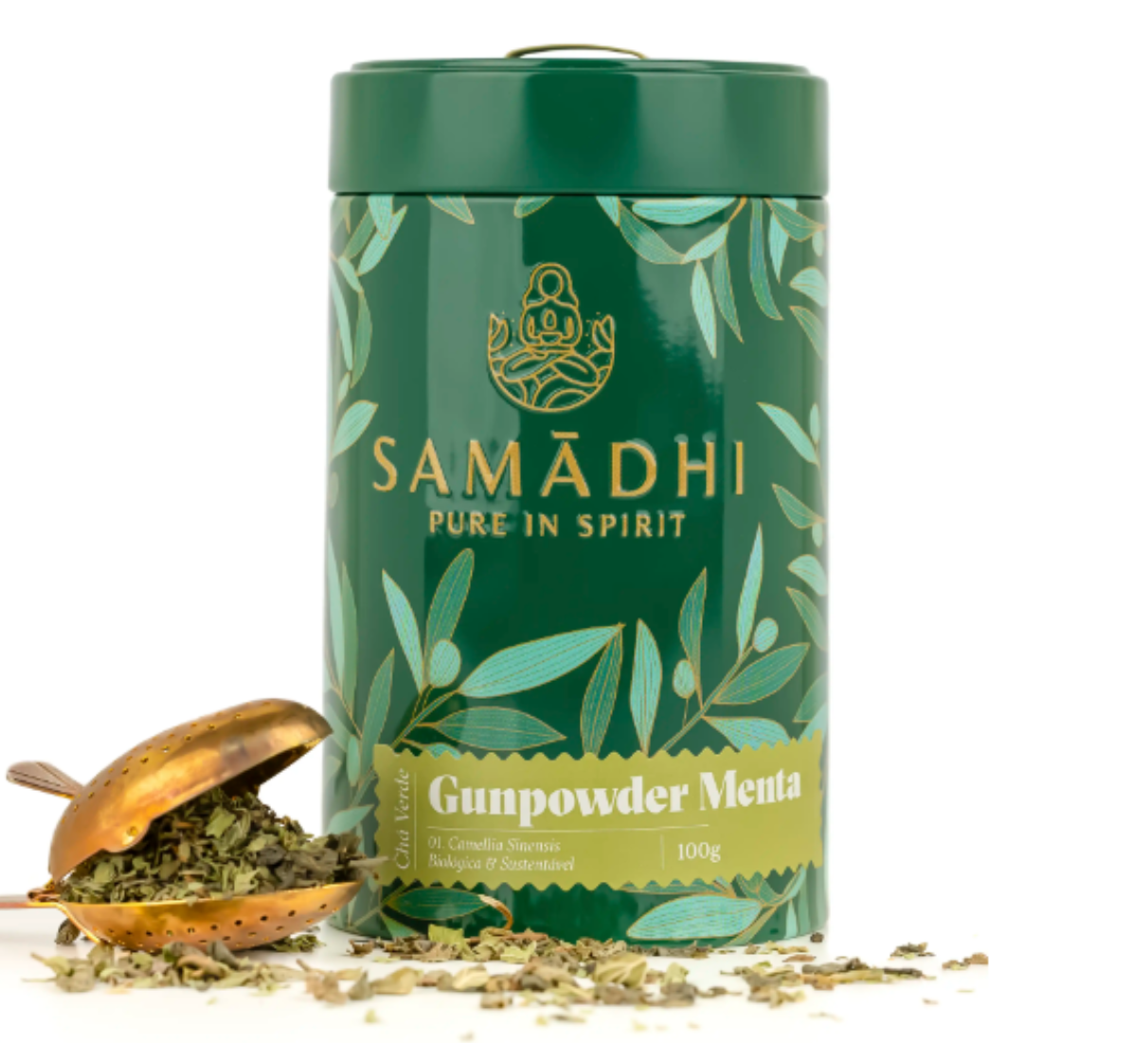 Čaj Samádhi zelený Gunpowder s mátou
