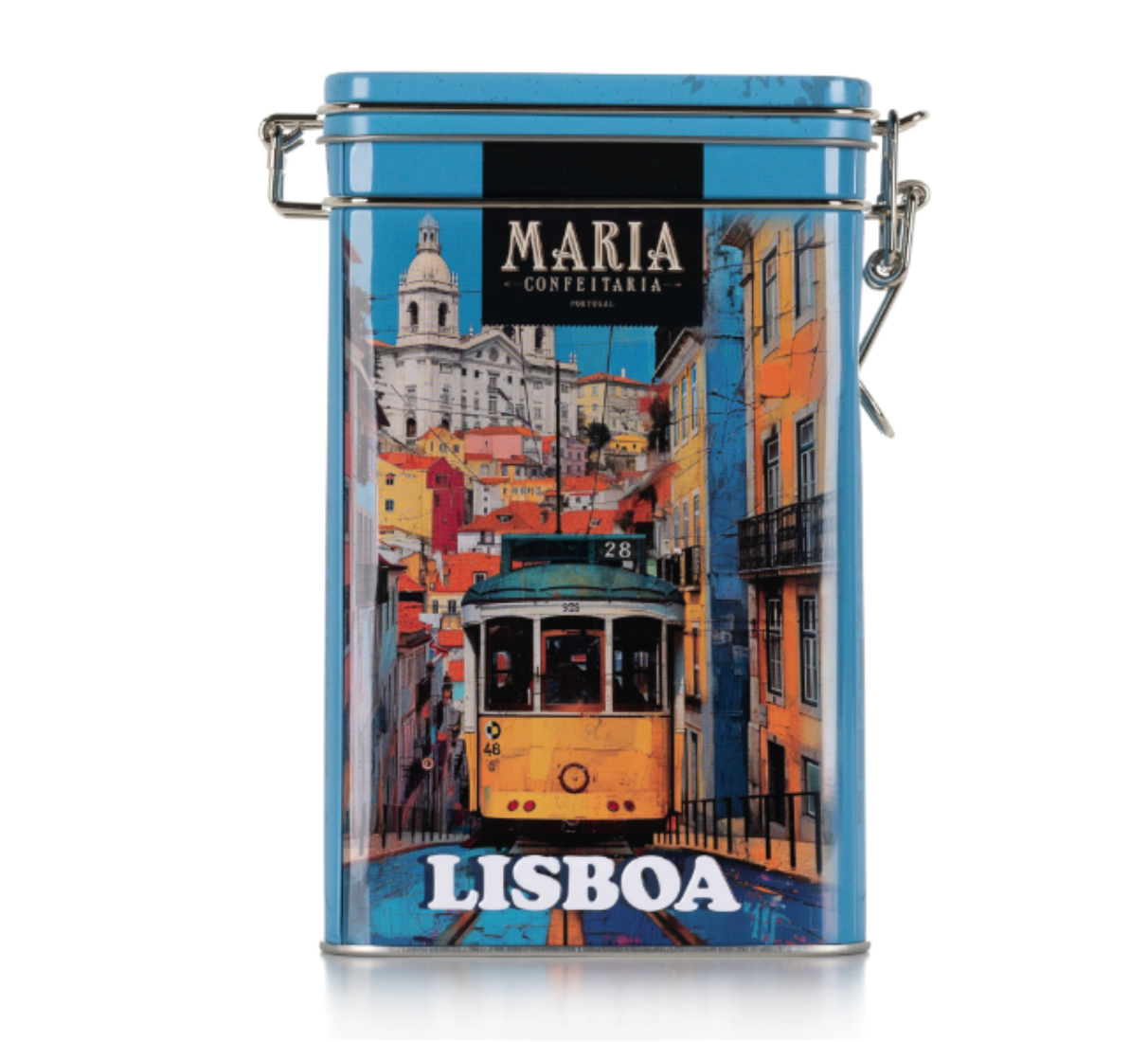 Sušenky Maria Confeitaria Lisboa v plechové dóze