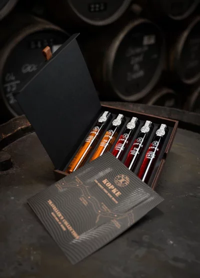 SOG Portské víno Kopke Travellers sada 5x100ml Douro 20% CHOP Krab/6ks Portugals