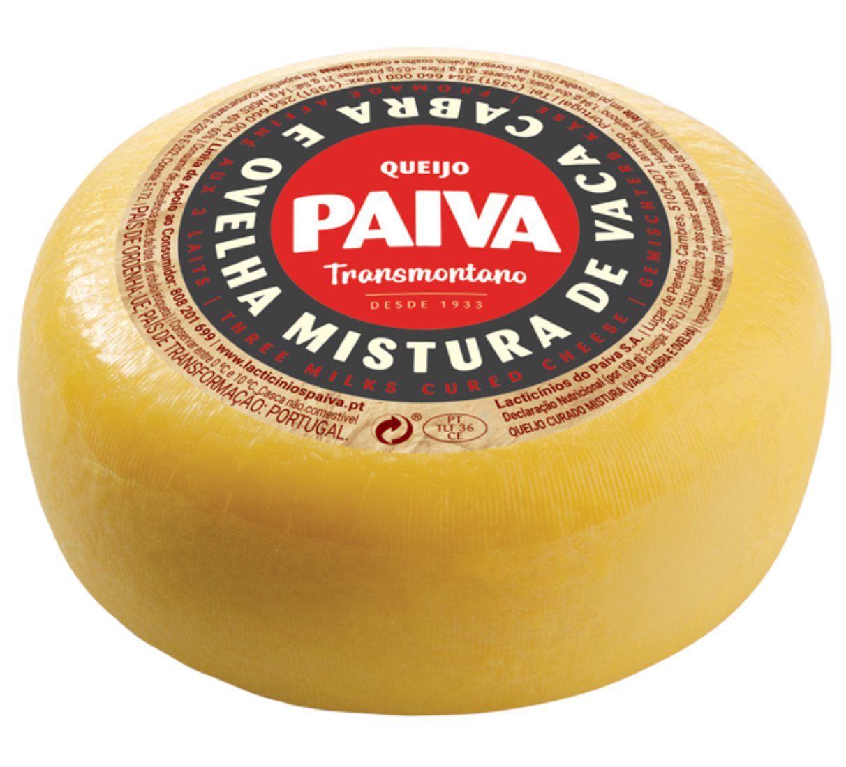 Paiva Mistura – portugalský směsný sýr ze tří druhů mléka 500 g